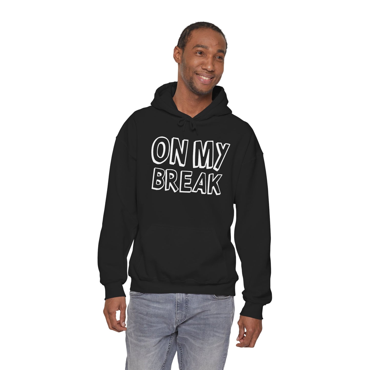 "On My Break" Unisex Heavy Blend™ Hooded Sweatshirt - Front Only