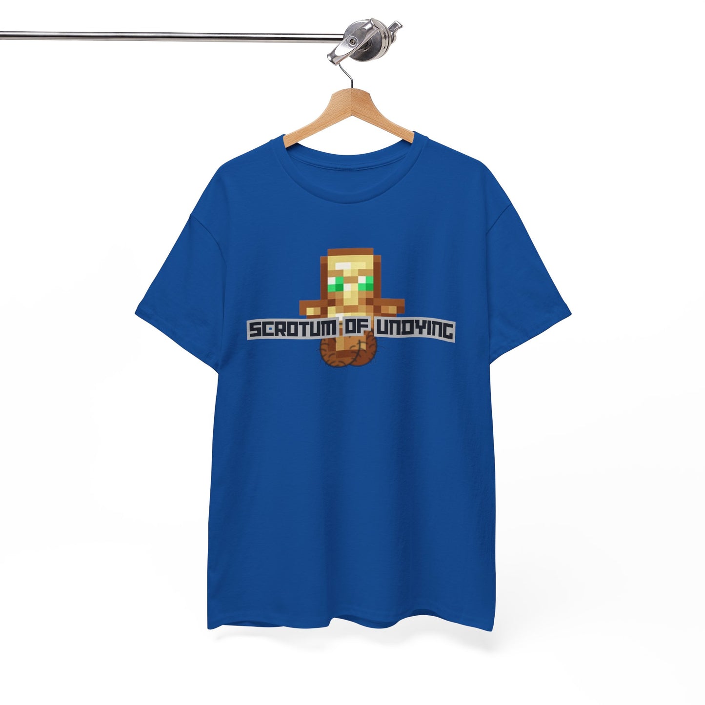 "Scrotum of Undying" (Minecraft) Unisex Heavy Cotton Tee