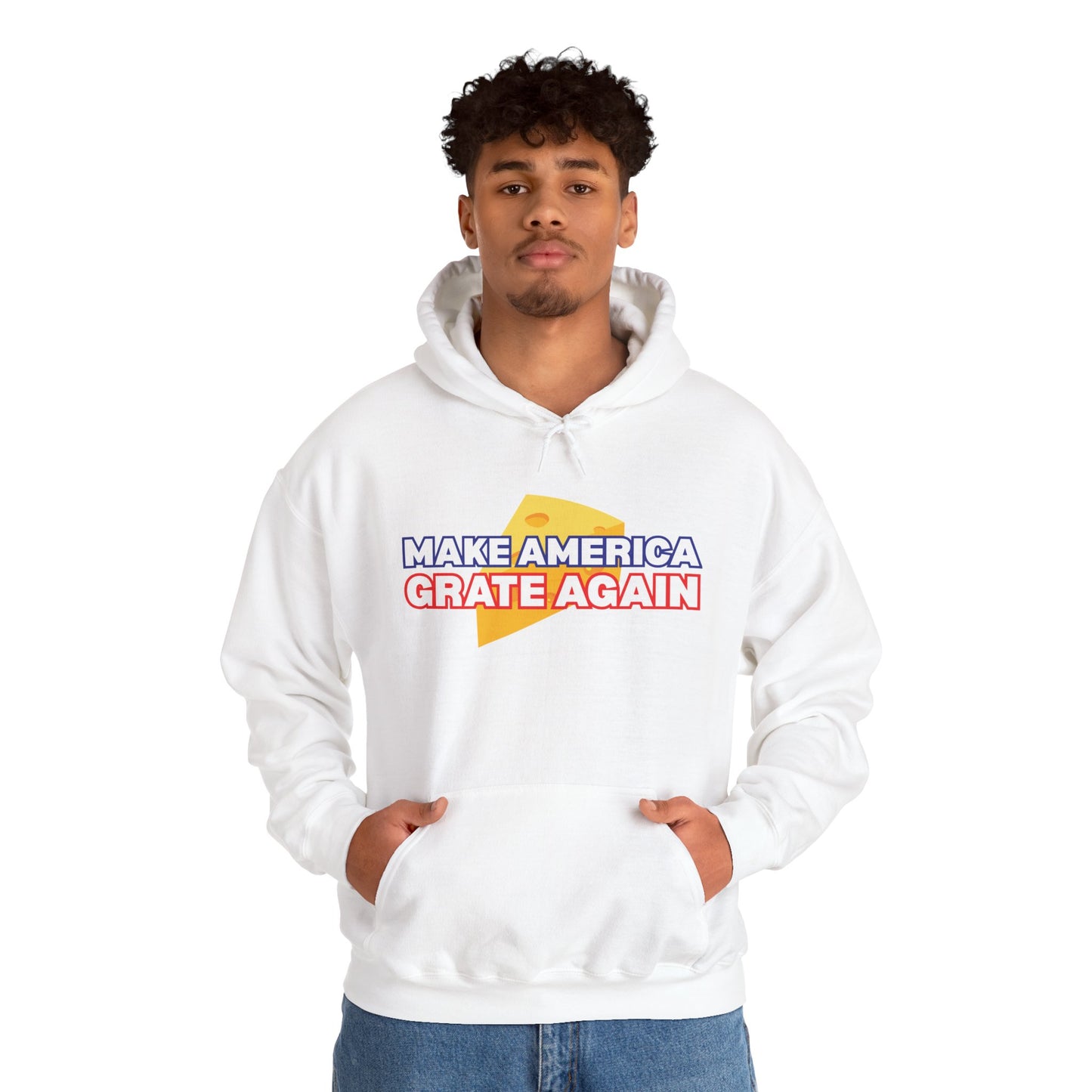 "Make America Grate Again" (Donald Trump) Unisex Heavy Blend™ Hooded Sweatshirt