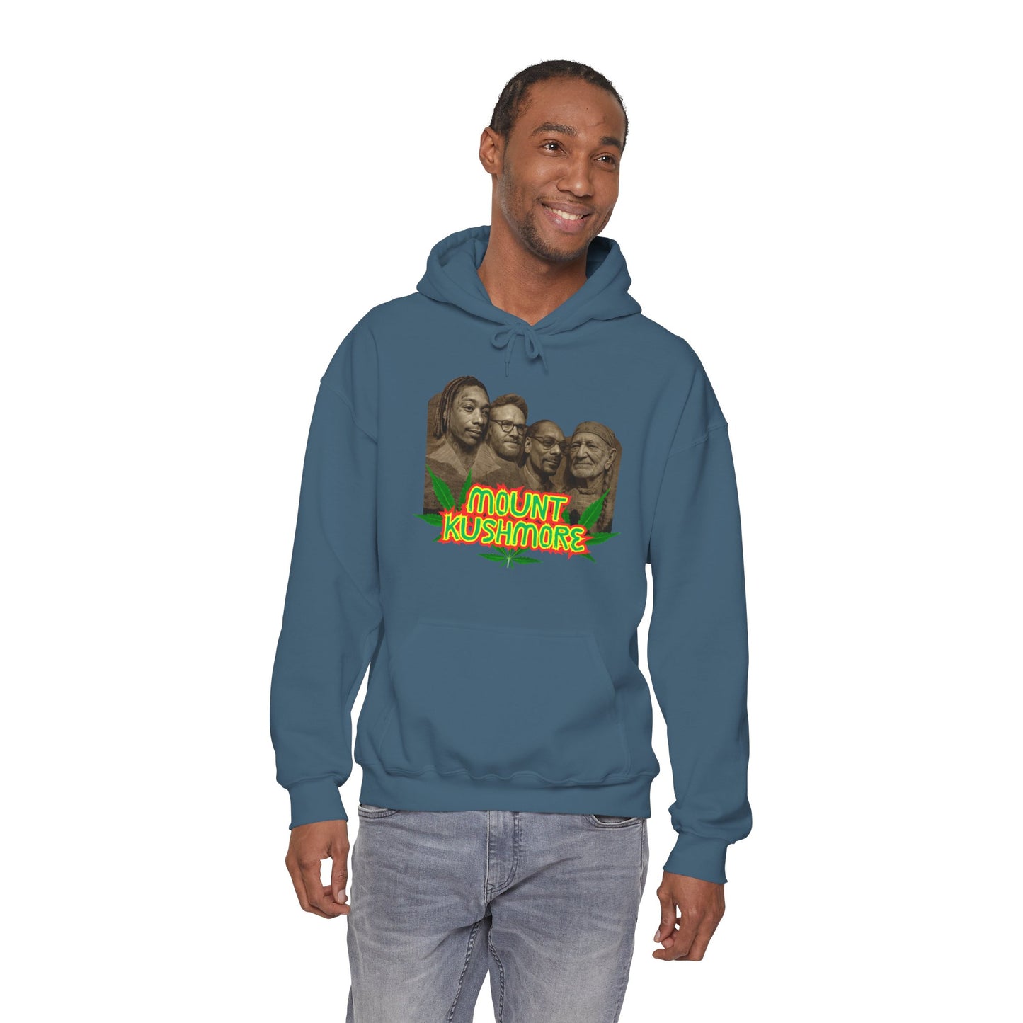 "Mount Kushmore" Unisex Heavy Blend™ Hooded Sweatshirt