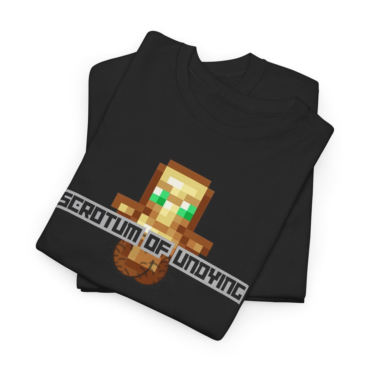 "Scrotum of Undying" (Minecraft) Funny Unisex Heavy Cotton Tee