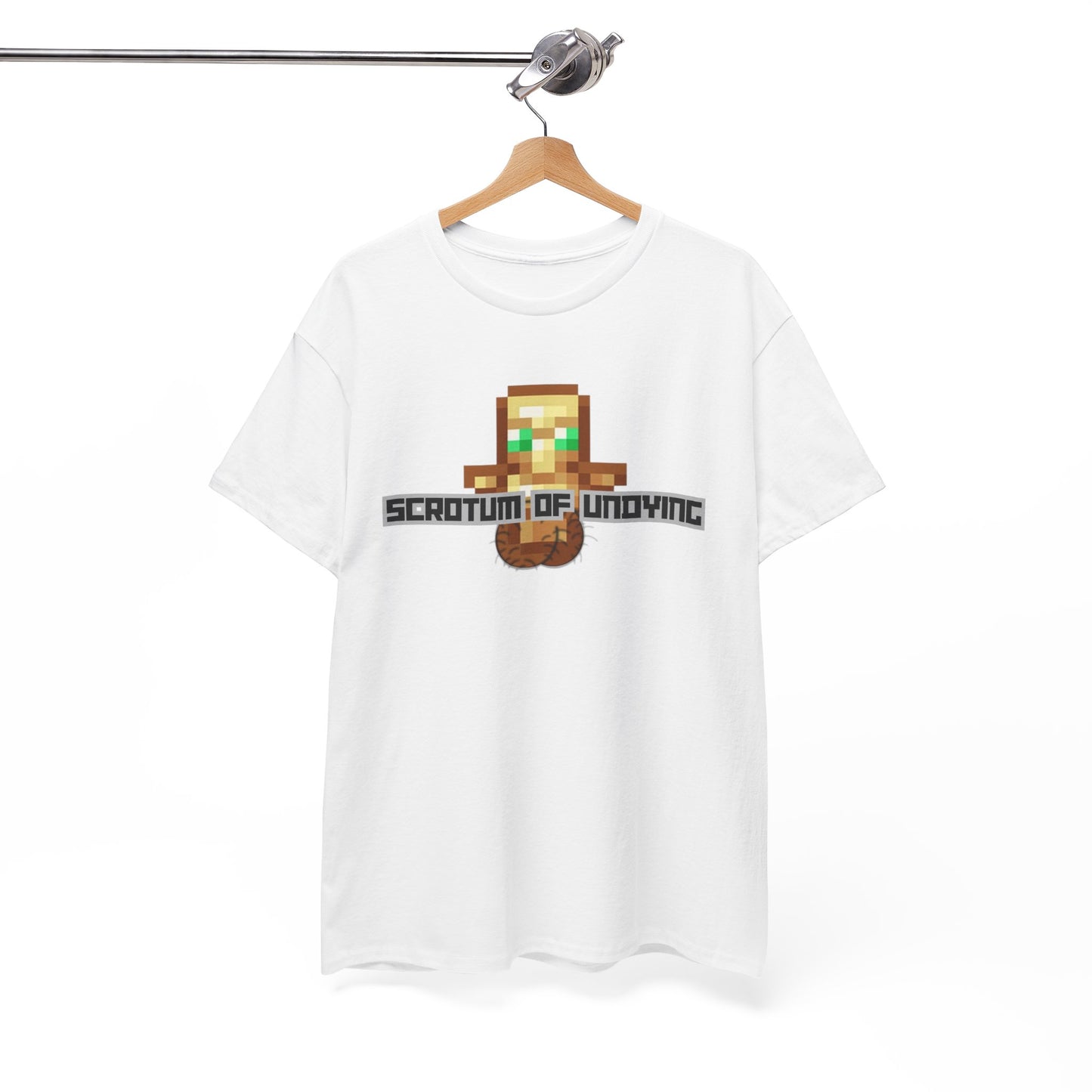 "Scrotum of Undying" (Minecraft) Unisex Heavy Cotton Tee