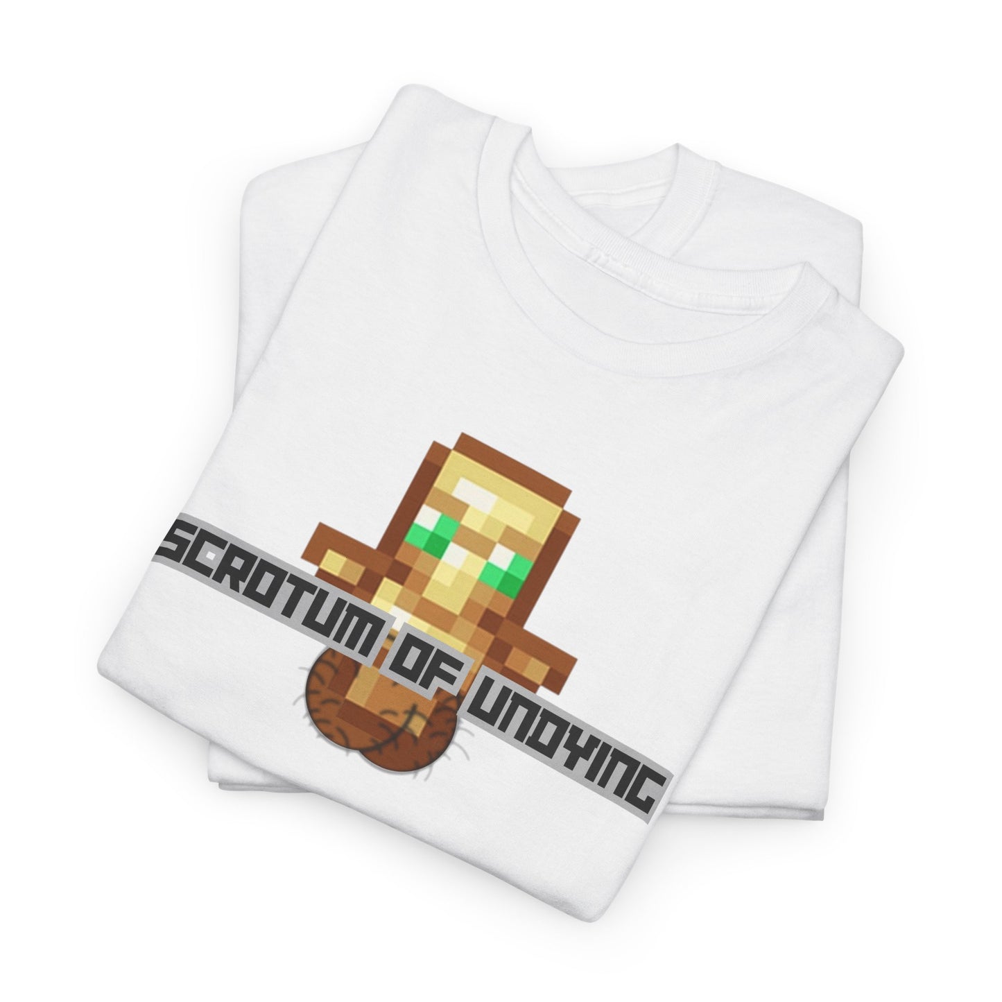 "Scrotum of Undying" (Minecraft) Funny Unisex Heavy Cotton Tee