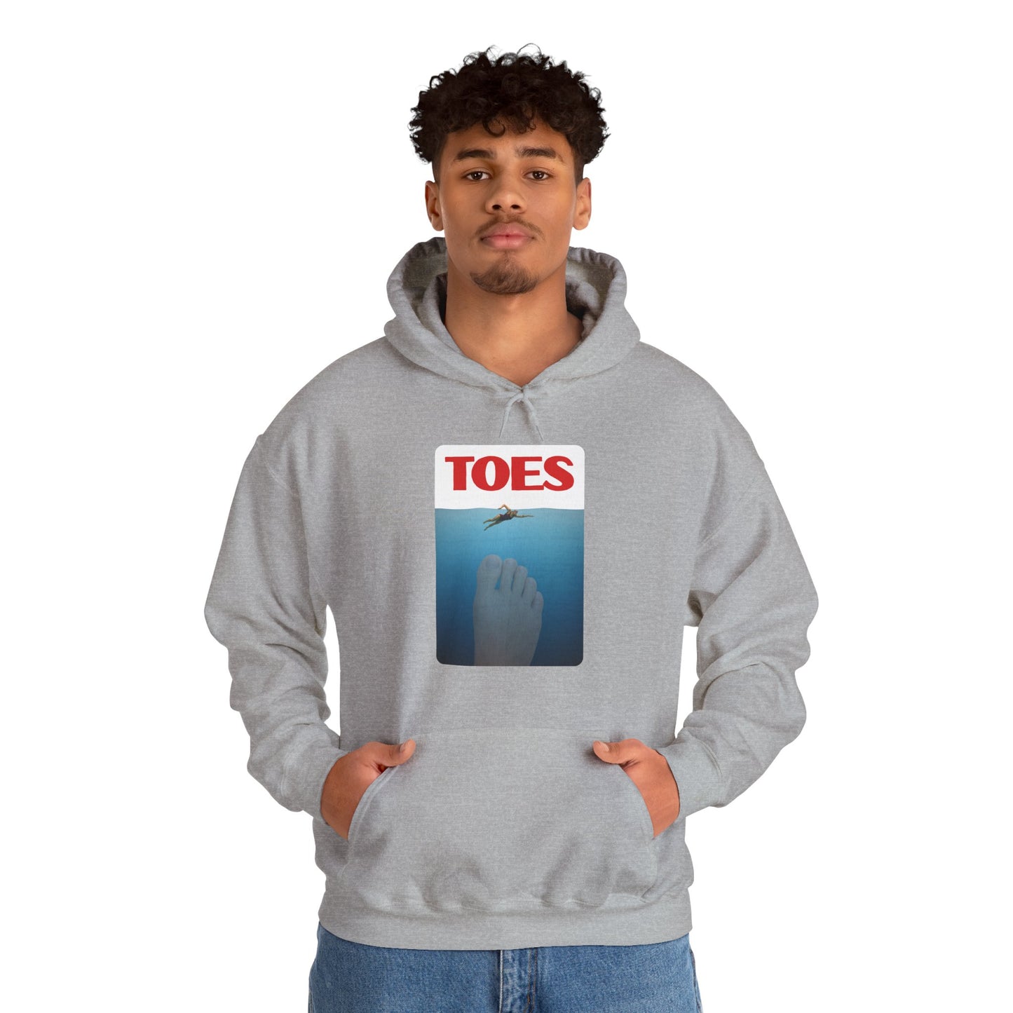 "Toes" (Jaws) Funny Unisex Heavy Blend™ Hooded Sweatshirt