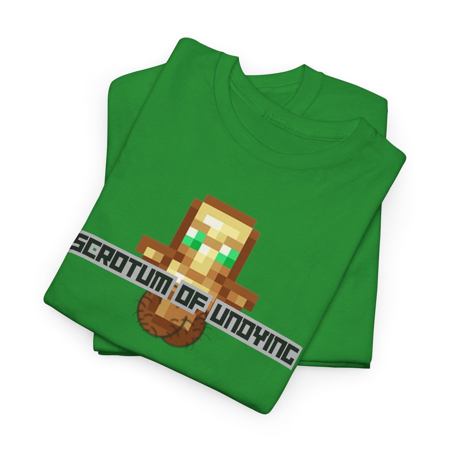 "Scrotum of Undying" (Minecraft) Funny Unisex Heavy Cotton Tee