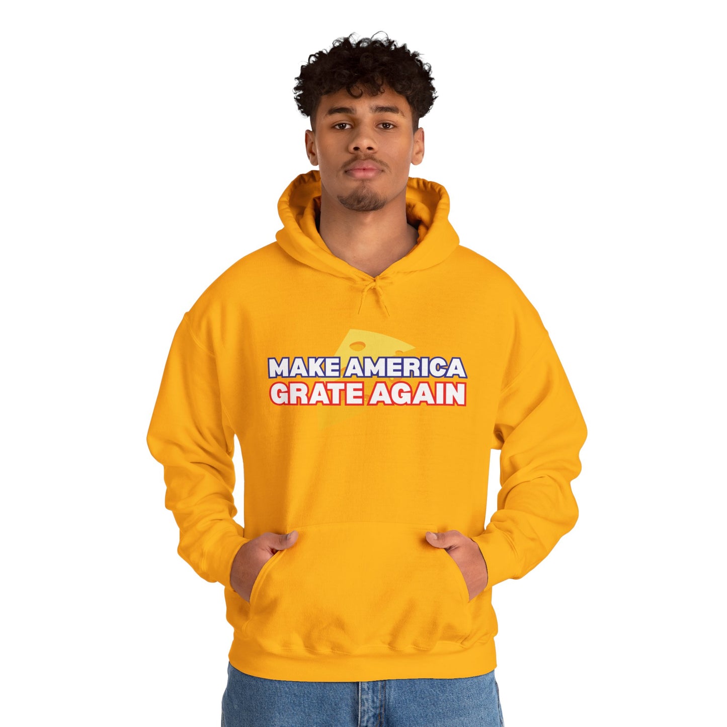 "Make America Grate Again" (Donald Trump) Unisex Heavy Blend™ Hooded Sweatshirt