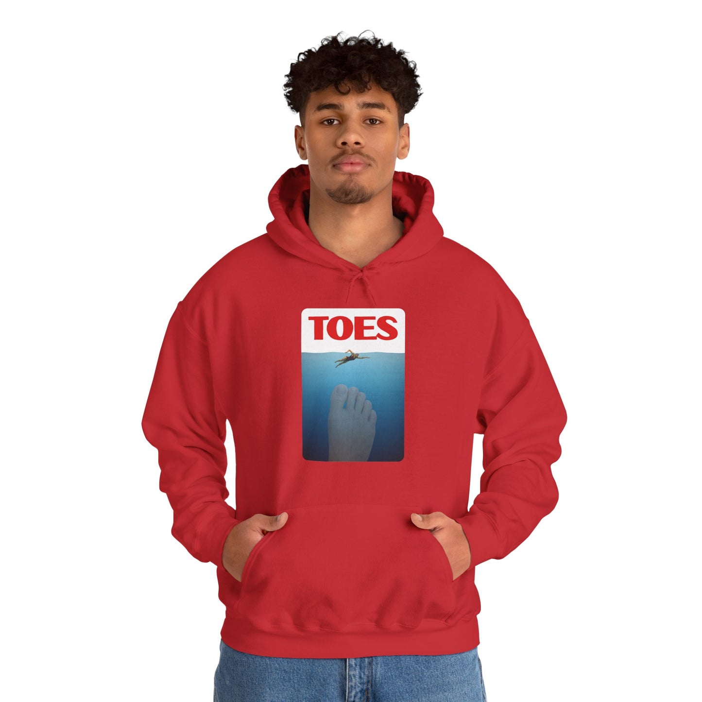 "Toes" (Jaws) Funny Unisex Heavy Blend™ Hooded Sweatshirt