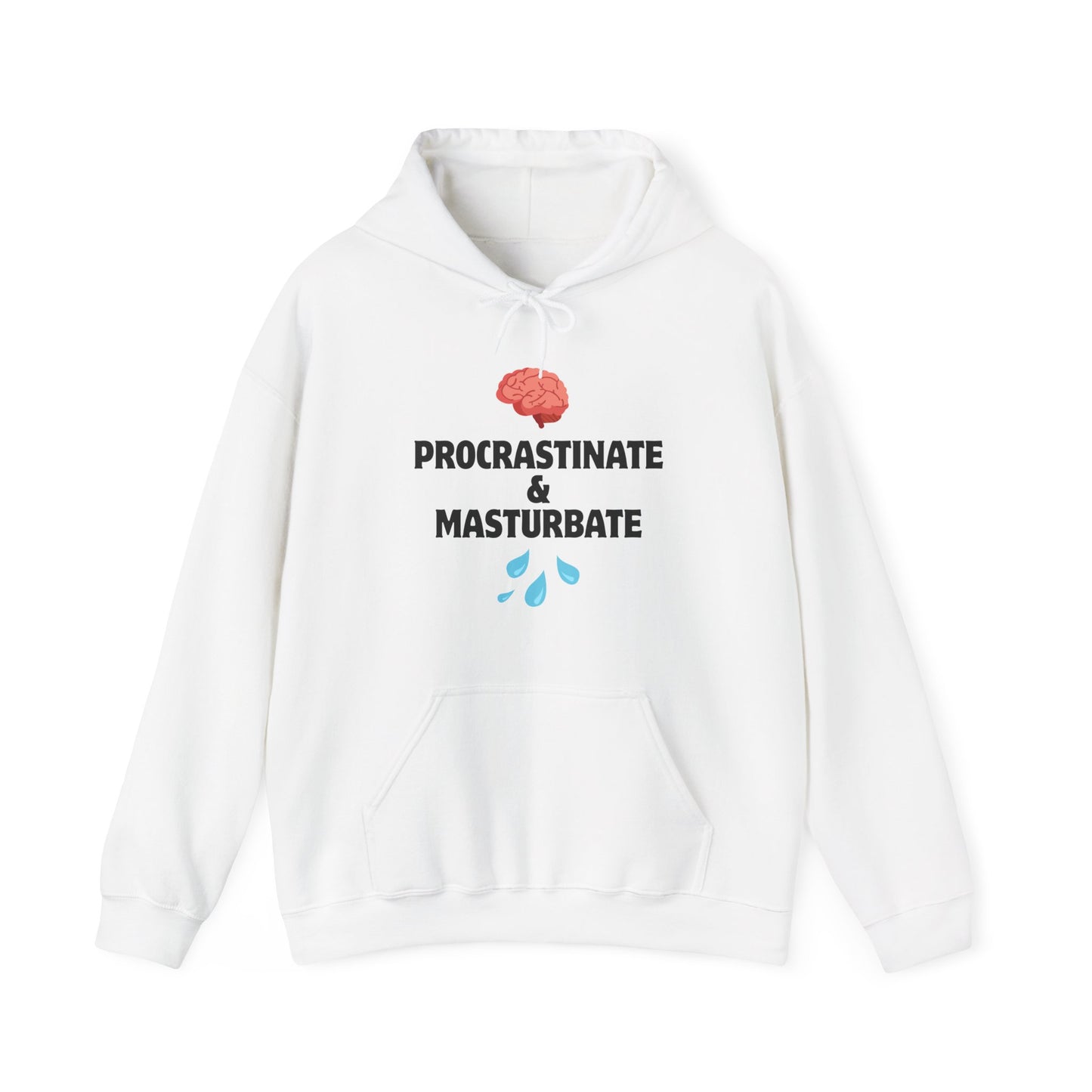 "Procrastinate & Masturbate" Unisex Heavy Blend™ Hooded Sweatshirt