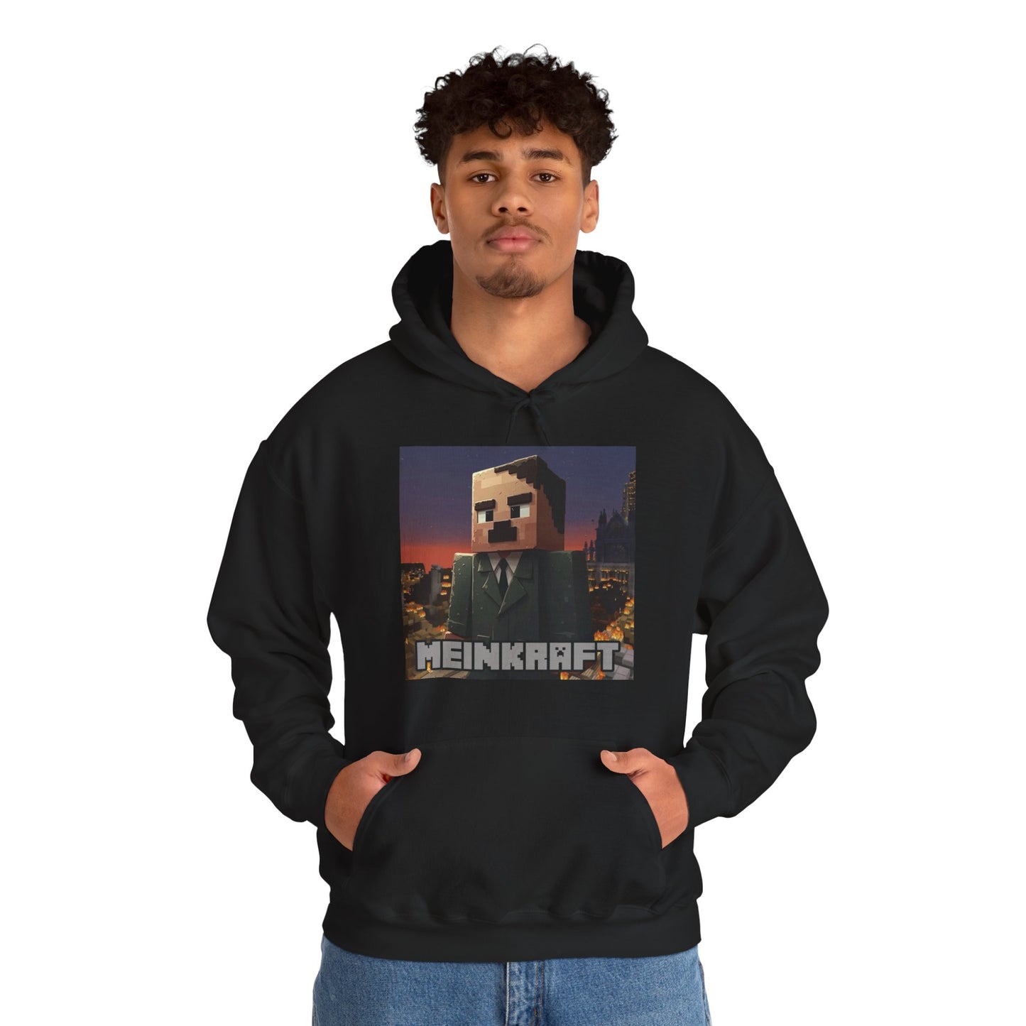 "Meinkraft" (Minecraft) Unisex Heavy Blend™ Hooded Sweatshirt