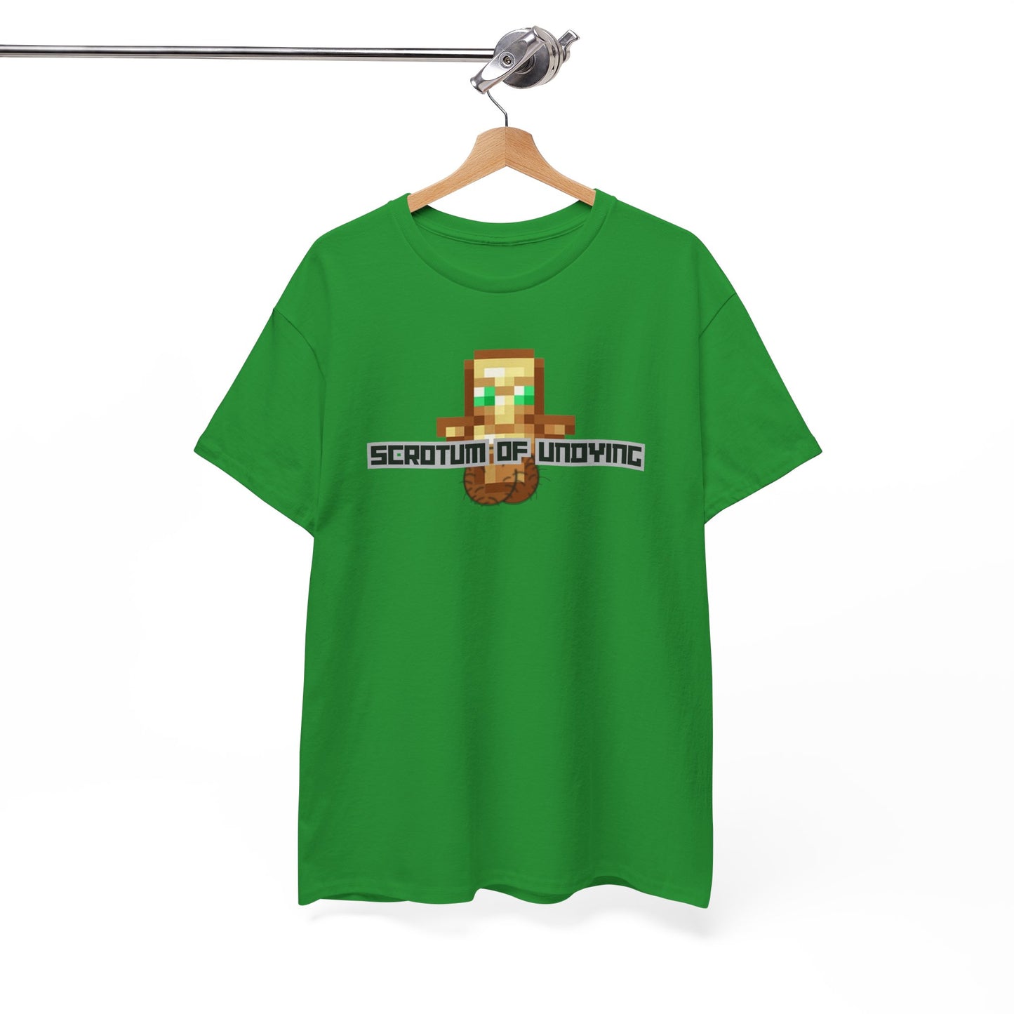 "Scrotum of Undying" (Minecraft) Funny Unisex Heavy Cotton Tee