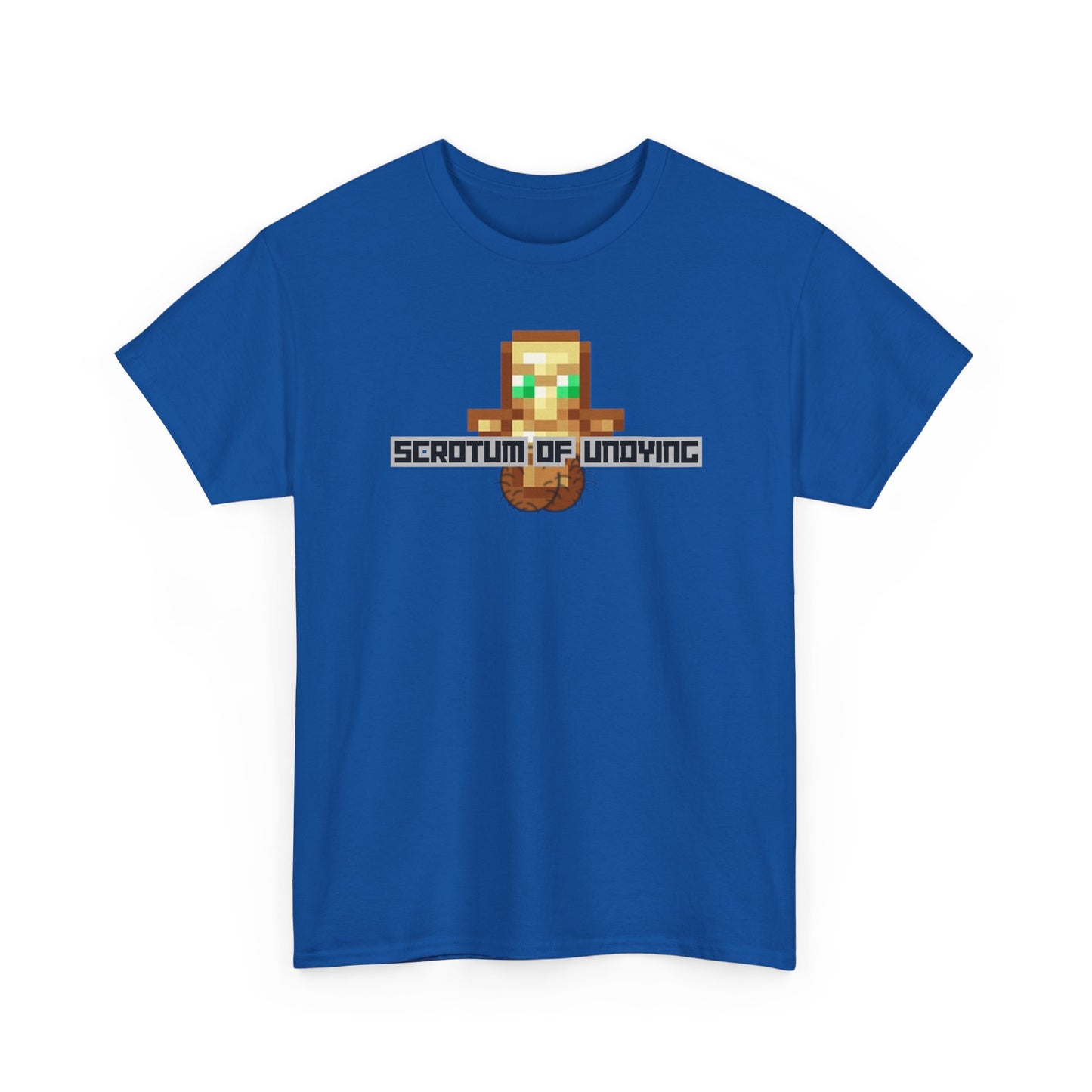 "Scrotum of Undying" (Minecraft) Funny Unisex Heavy Cotton Tee