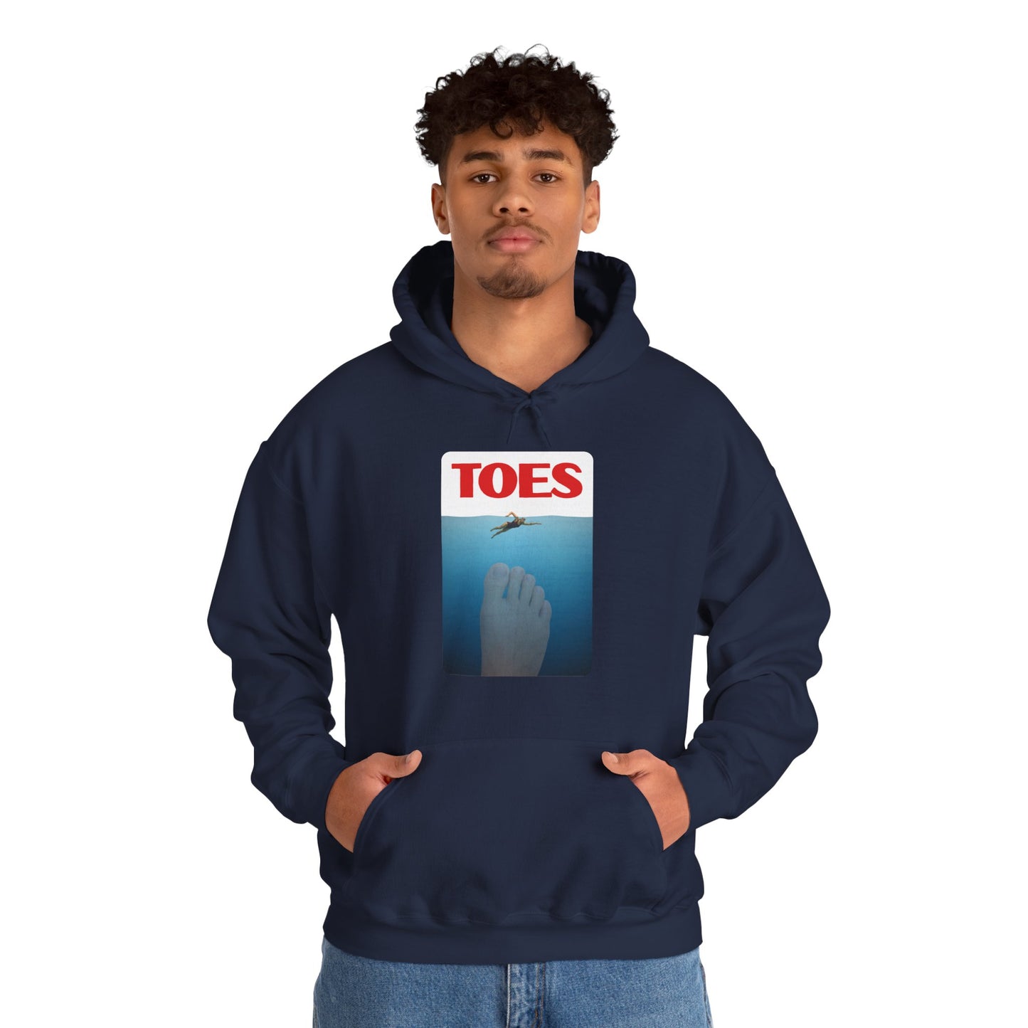 "Toes" (Jaws) Funny Unisex Heavy Blend™ Hooded Sweatshirt