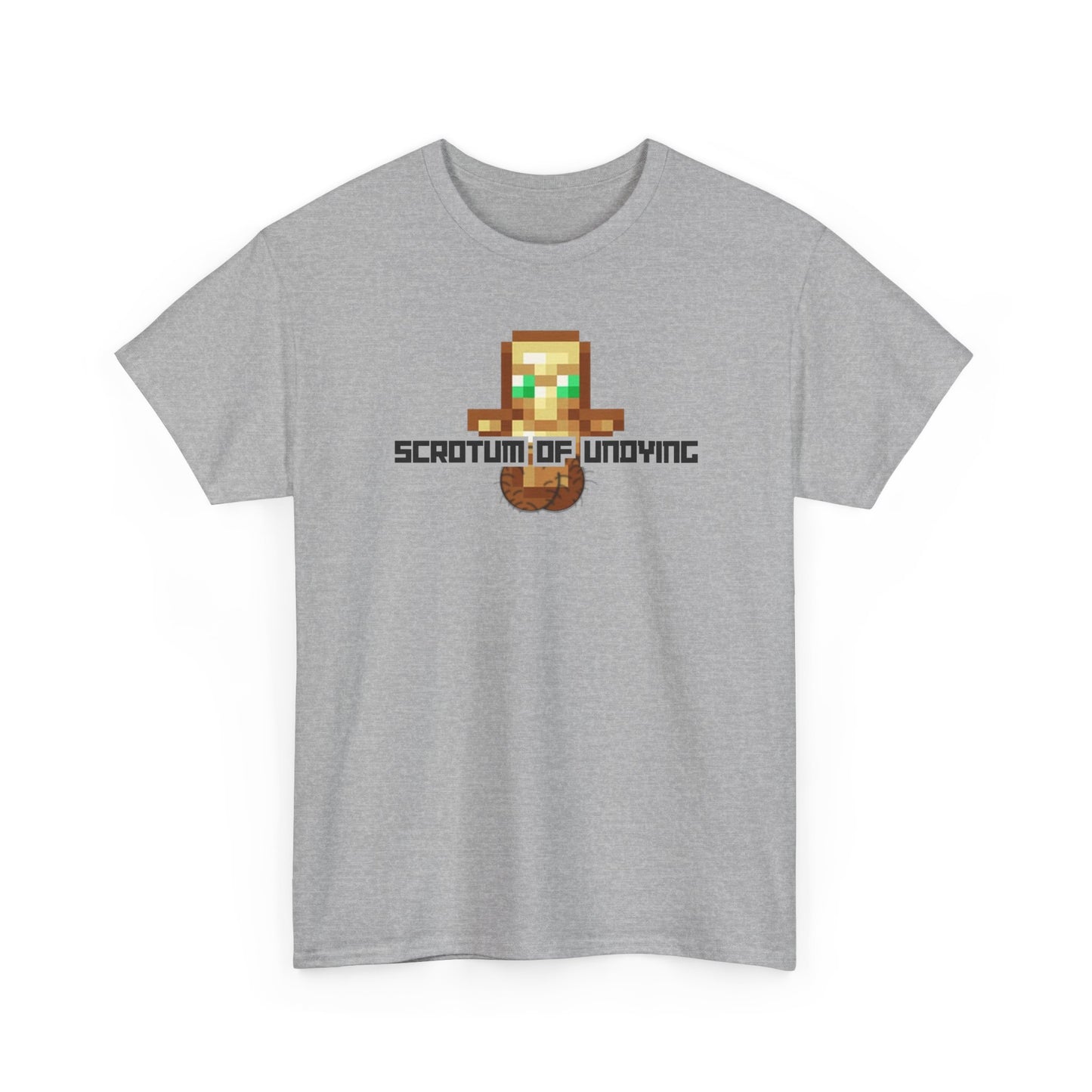 "Scrotum of Undying" (Minecraft) Funny Unisex Heavy Cotton Tee