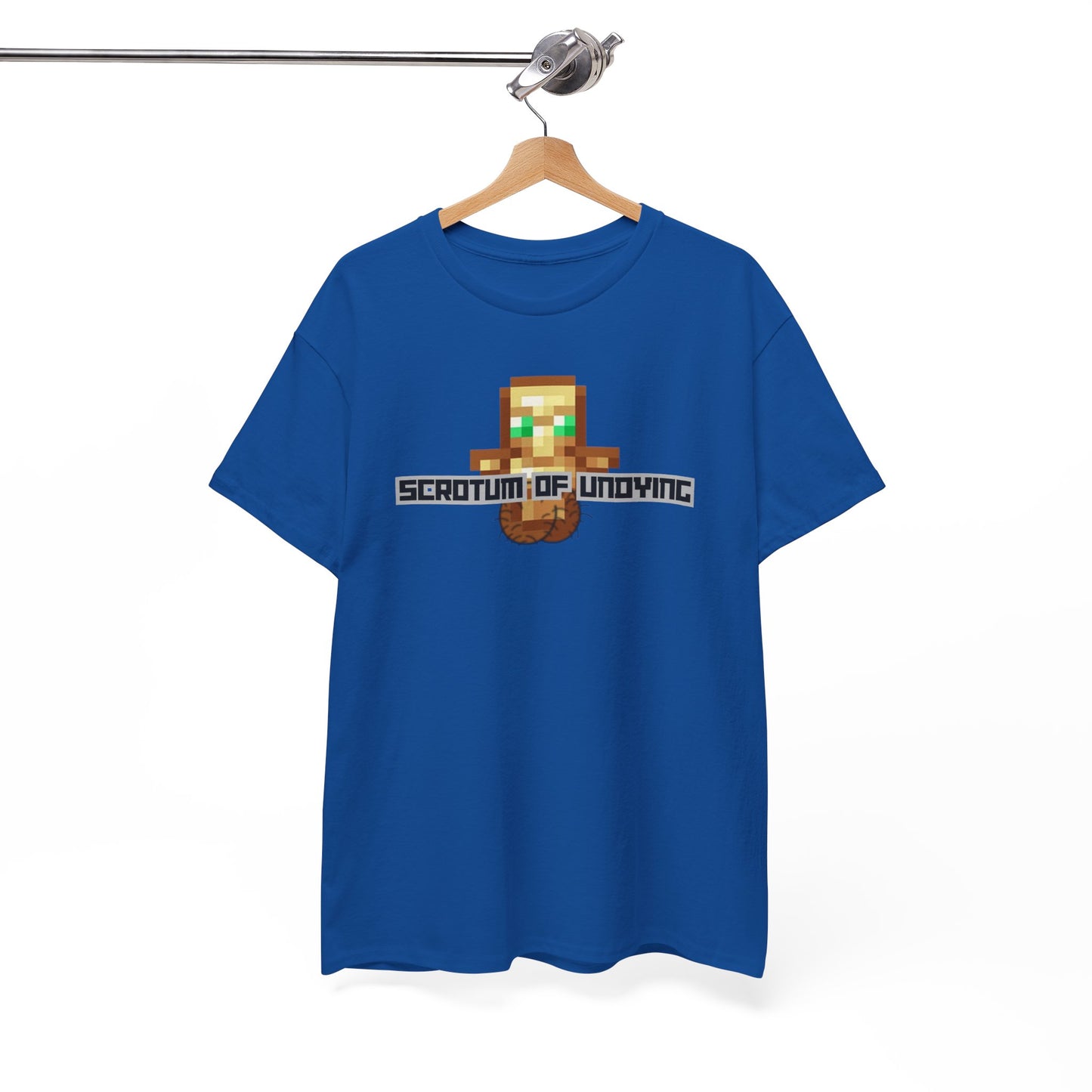 "Scrotum of Undying" (Minecraft) Funny Unisex Heavy Cotton Tee