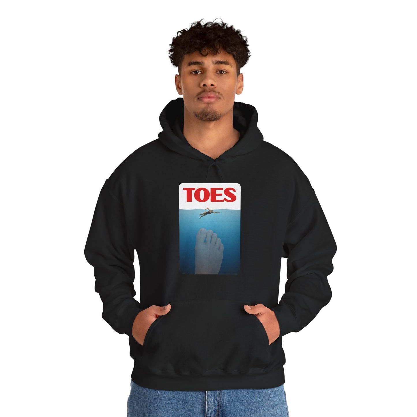 "Toes" (Jaws) Funny Unisex Heavy Blend™ Hooded Sweatshirt