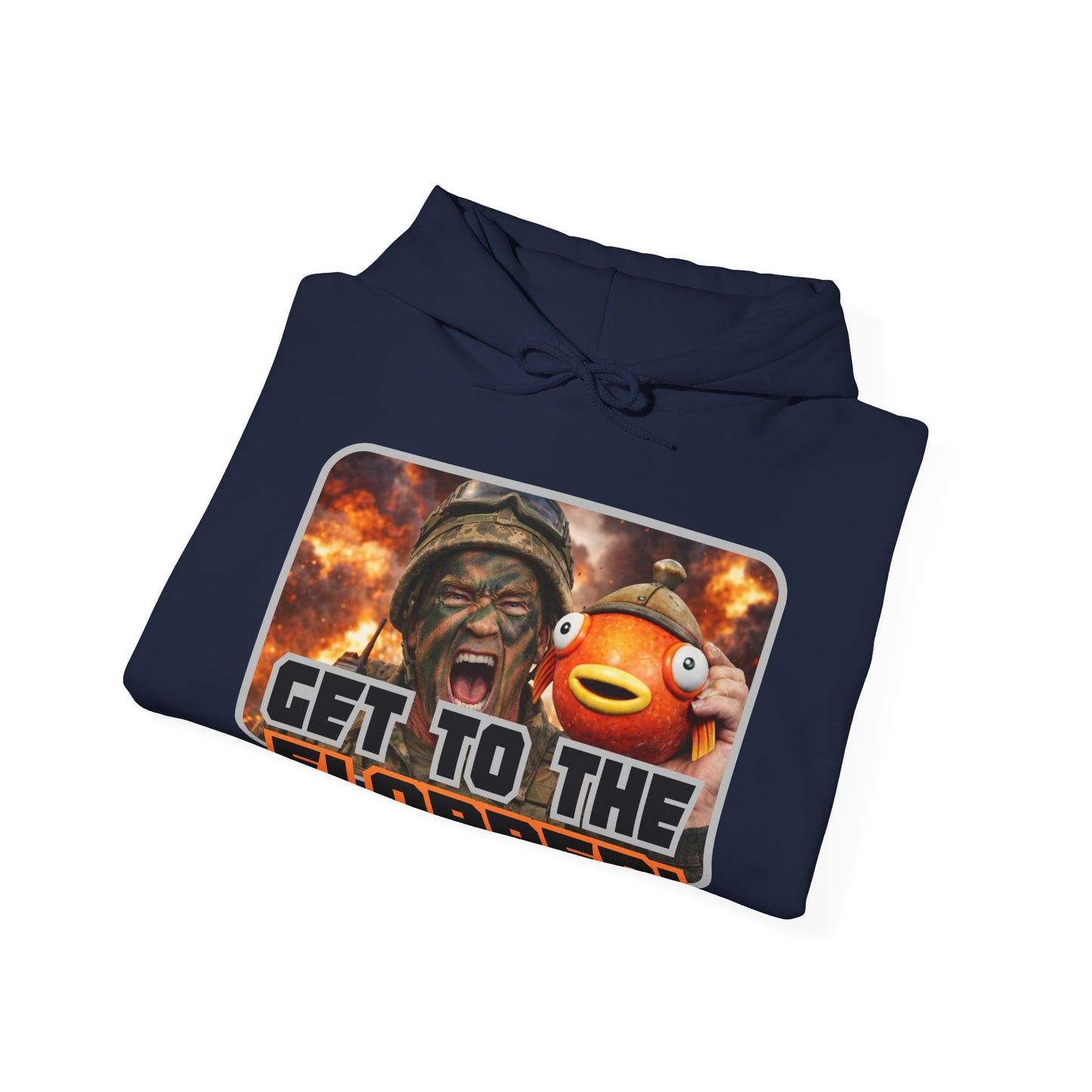 "Get To The Flopper!" Funny Unisex Heavy Blend™ Hooded Sweatshirt
