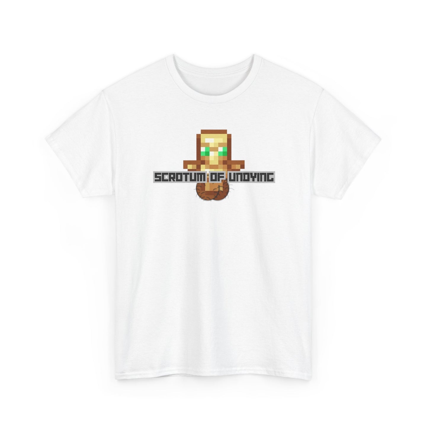 "Scrotum of Undying" (Minecraft) Funny Unisex Heavy Cotton Tee