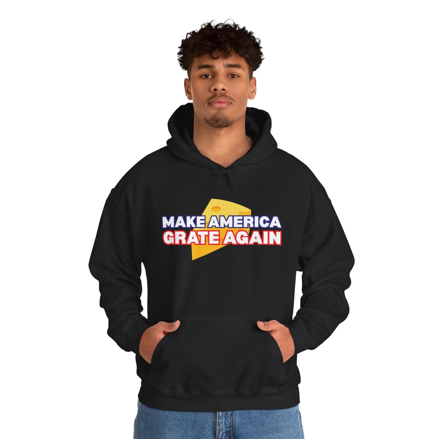 "Make America Grate Again" (Donald Trump) Unisex Heavy Blend™ Hooded Sweatshirt