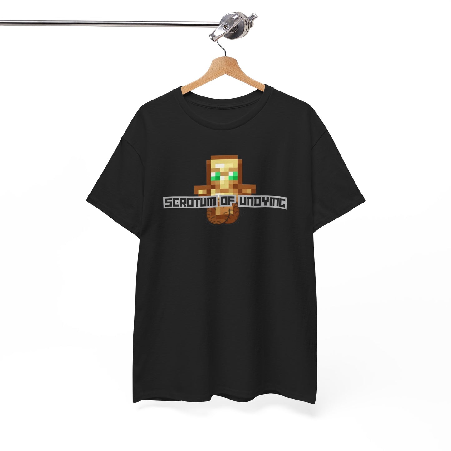 "Scrotum of Undying" (Minecraft) Funny Unisex Heavy Cotton Tee