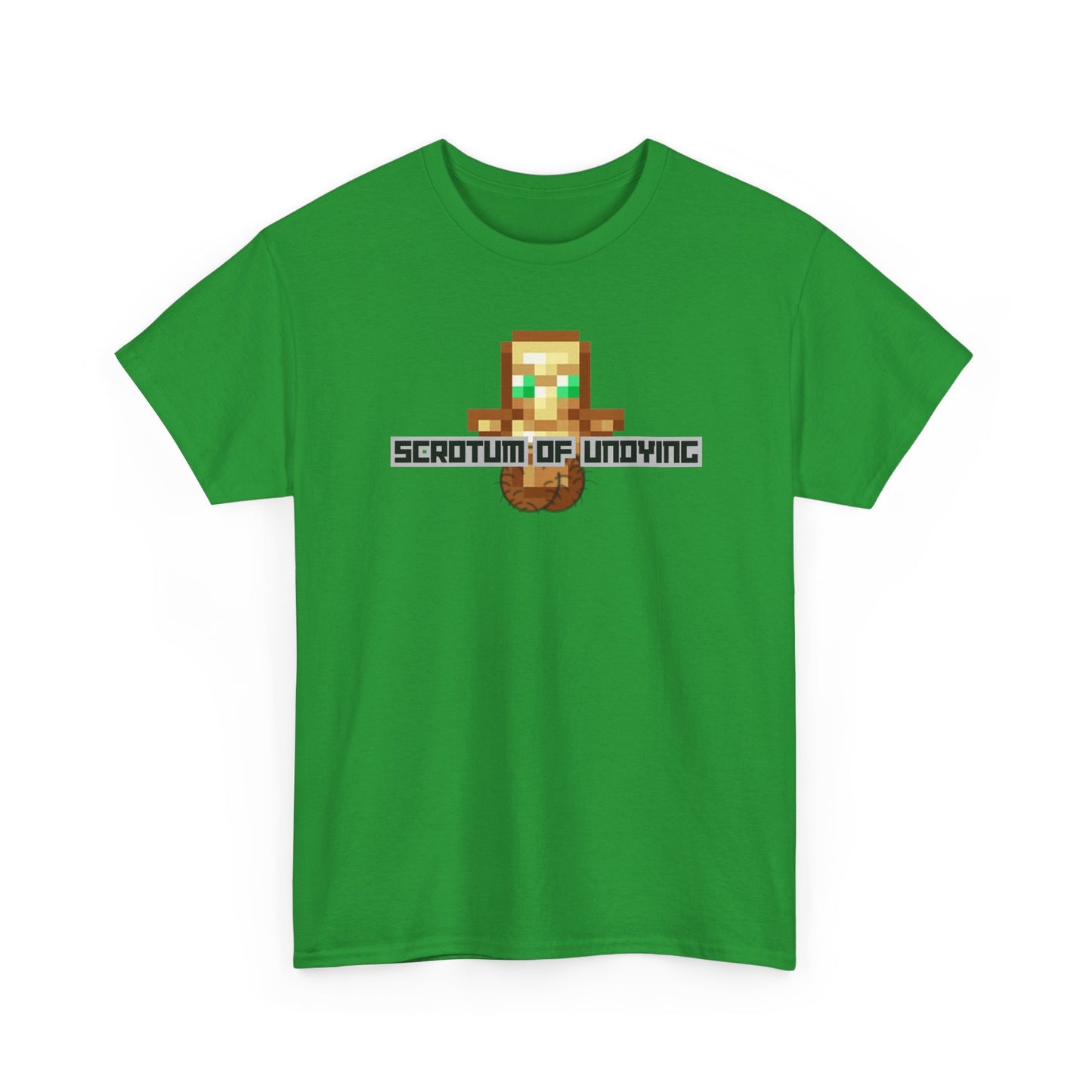 "Scrotum of Undying" (Minecraft) Funny Unisex Heavy Cotton Tee