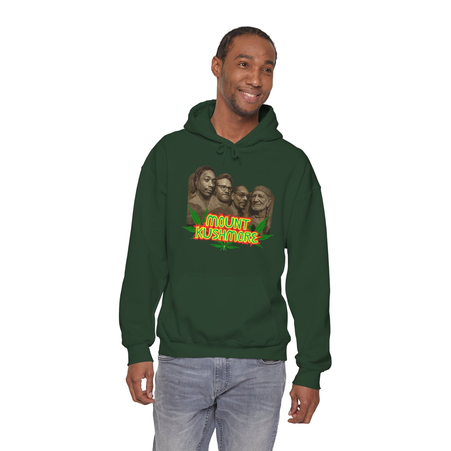 "Mount Kushmore" Unisex Heavy Blend™ Hooded Sweatshirt