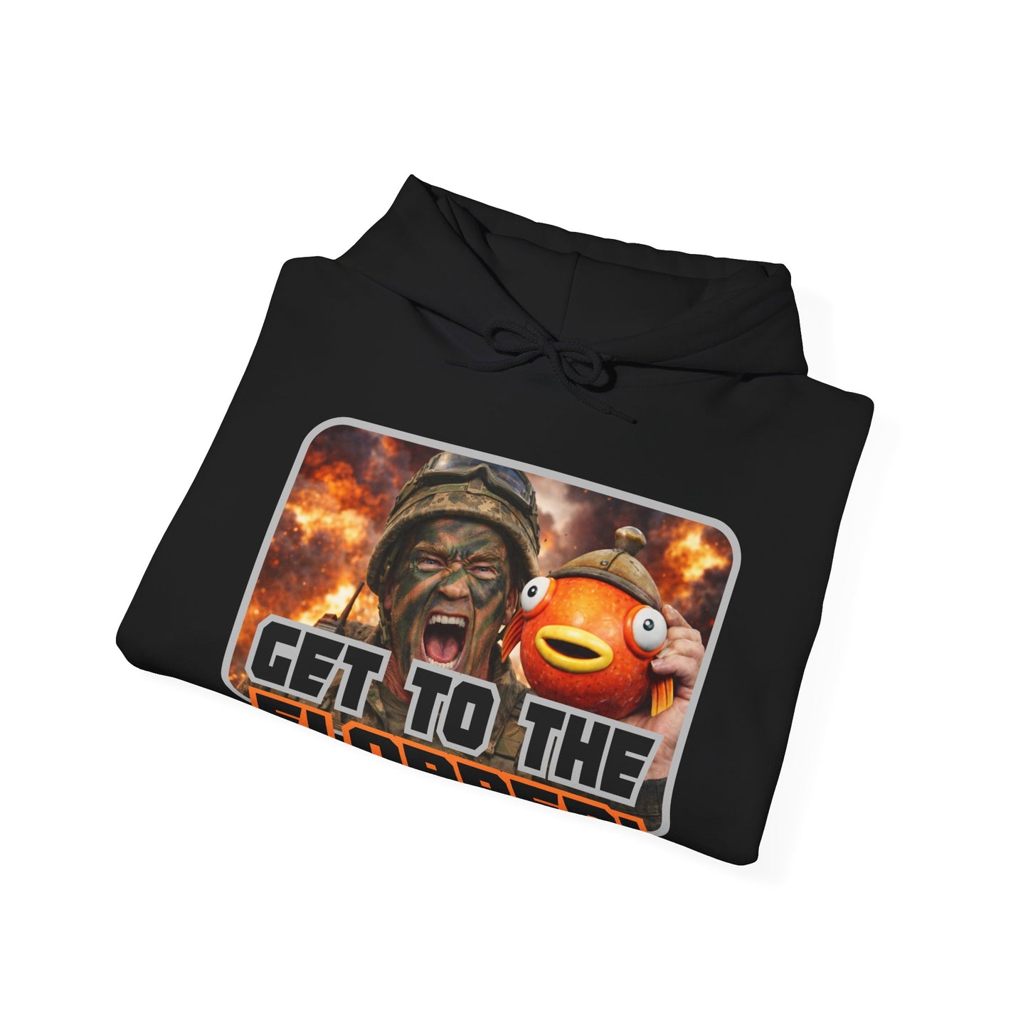 "Get To The Flopper!" Funny Unisex Heavy Blend™ Hooded Sweatshirt