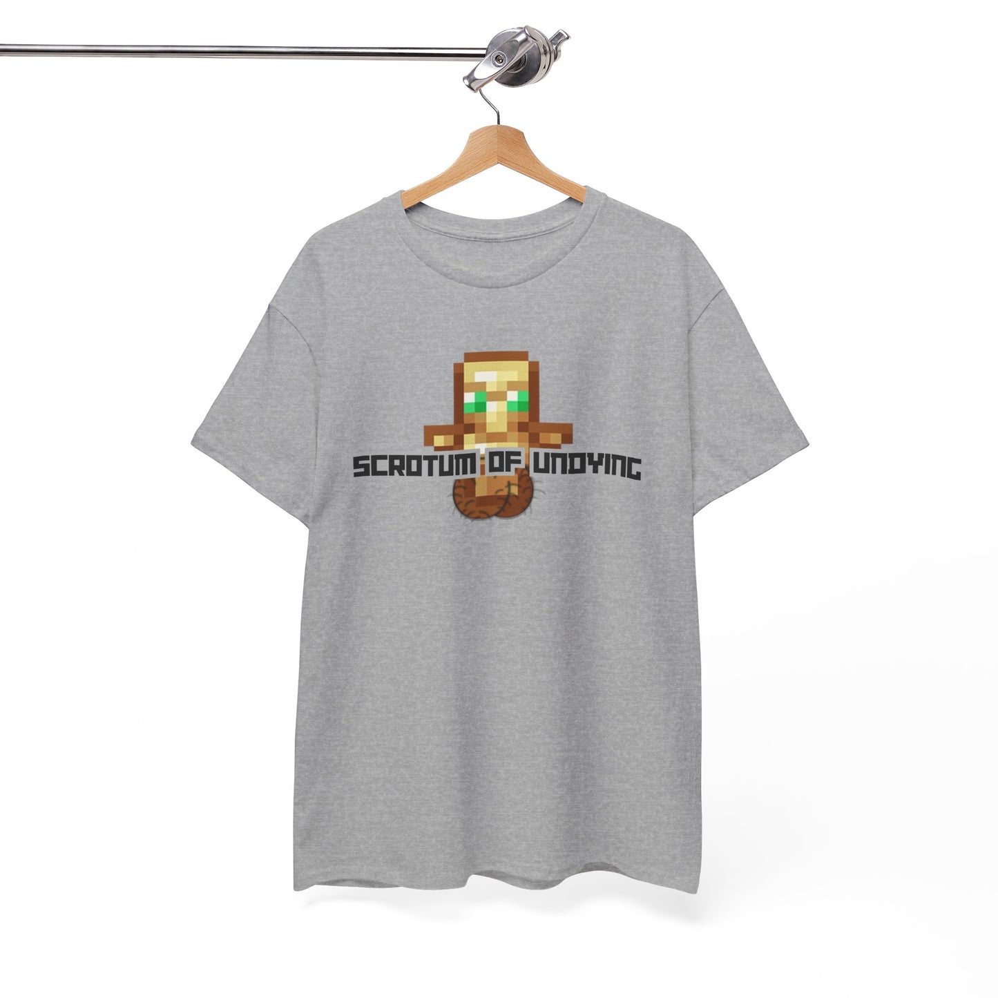 "Scrotum of Undying" (Minecraft) Unisex Heavy Cotton Tee