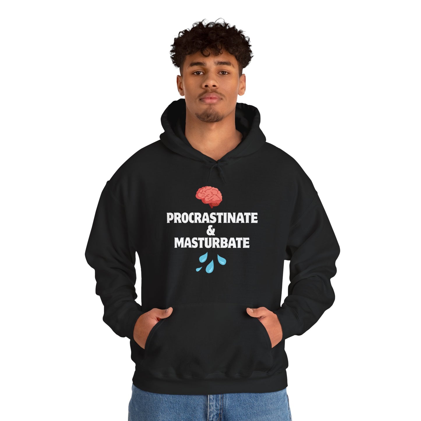 "Procrastinate & Masturbate" Unisex Heavy Blend™ Hooded Sweatshirt