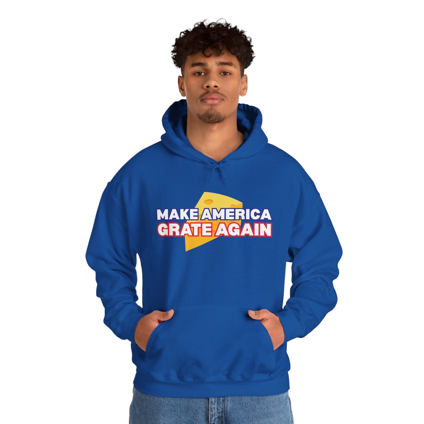 "Make America Grate Again" (Donald Trump) Unisex Heavy Blend™ Hooded Sweatshirt
