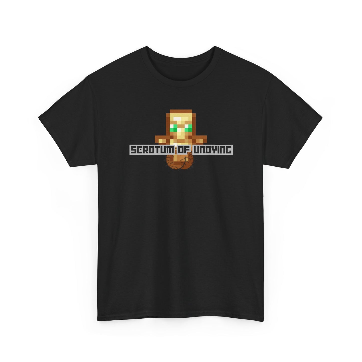 "Scrotum of Undying" (Minecraft) Funny Unisex Heavy Cotton Tee