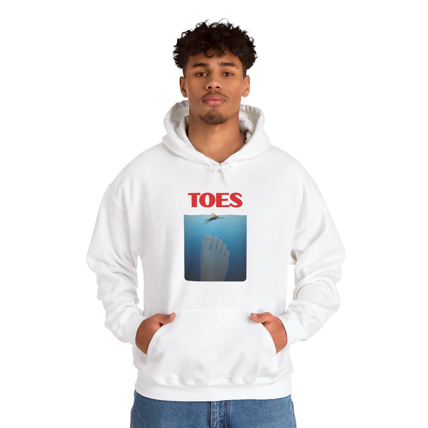 "Toes" (Jaws) Funny Unisex Heavy Blend™ Hooded Sweatshirt